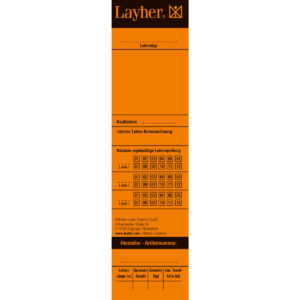 Layher Universal-Prüfetikett für Leitern