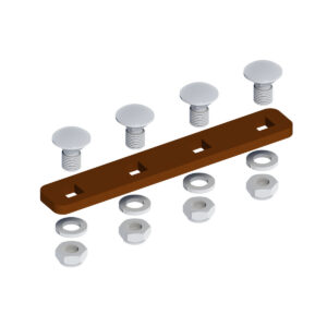 Layher Verbindungslaschen für Dachleitern Braun