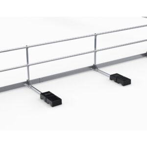 MAUDERER BAVARIA Flachdach-Absturzsicherung NEO 30F - mit Fußleisten 12m Set/Geländerlänge 3m