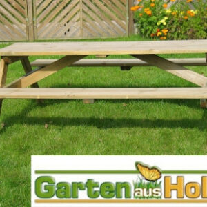 Sitzgruppe Picknicktisch Biergarnitur 200cm lang