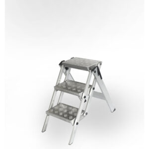 WAKÜ Little Jumbo Sicherheitstreppe mit Quintett Stufen 3-stufig mit Compact-Ausführung