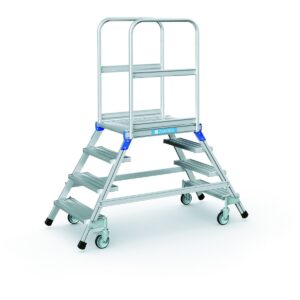 ZARGES Podesttreppe, beidseitig 4 Stufen