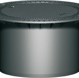Teleskop-Domschacht Guss PKW-befahrbar mit Gussdeckel grau