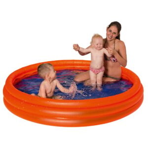 3-Ring-Pool Planschbecken Uni, orange