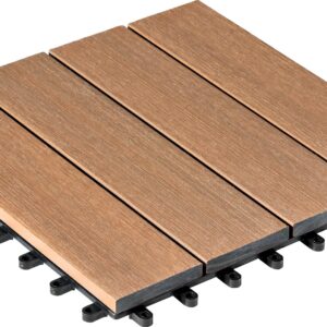 WPC-Fliese gebürstet 30x30cm, 6er-Pack