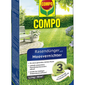 Rasendünger mit Moosvernichter 1,5 kg für 50 m²