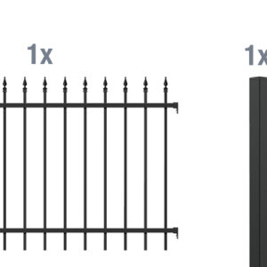 Anbauset Zierzaun Chaussee 2m