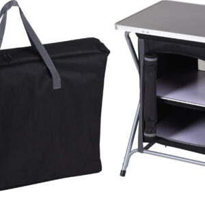Camping-Tisch, mit Schrank