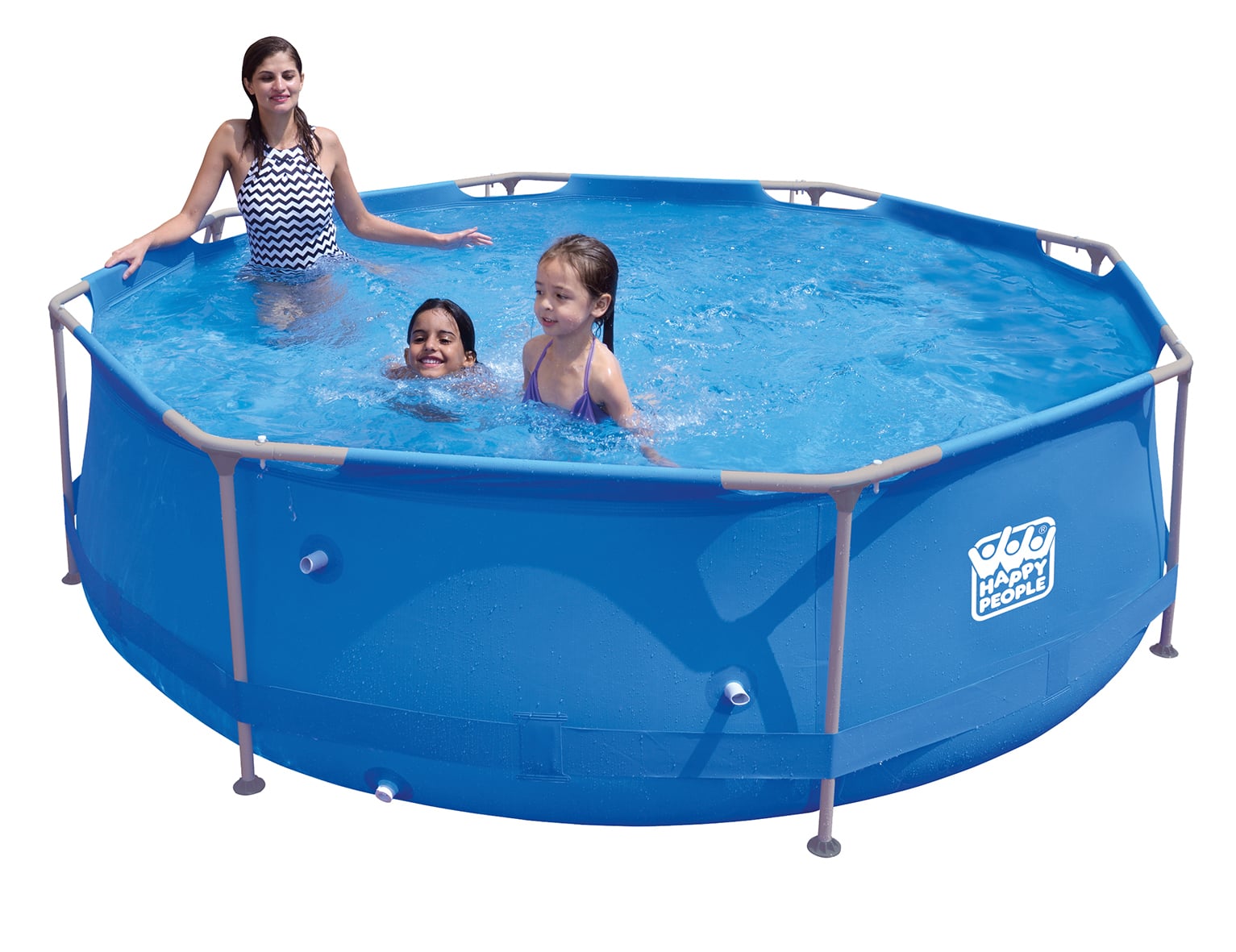 Stahlrahmenpool-Set mit Filterpumpe, blau