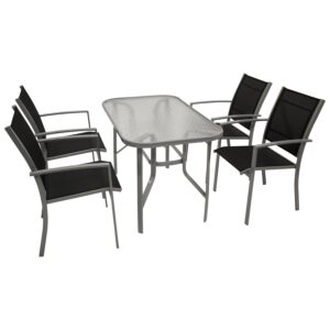 Garnitur 5-teilig, Kunstgewebe