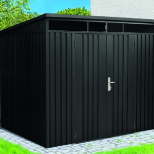 Premium Geräte-Pultdachhaus anthrazit