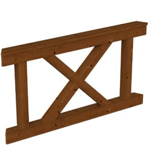 Brüstung Andreaskreuz Nancy