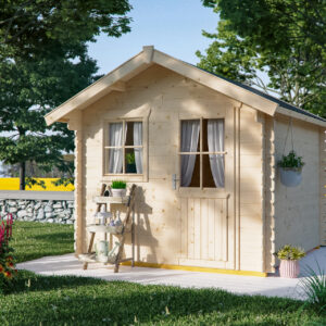 Gartenhaus Porto mit Vordach natur