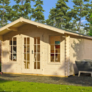 Gartenhaus Trondheim 1, 380x300cm, natur