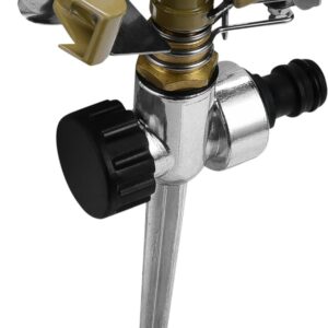 Impulskreisregner Messing mit Spieß