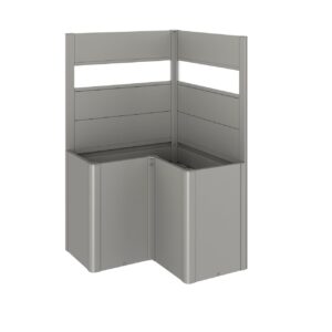 Sichtschutz zu Pflanzbeet Belved. L-Form mit Acrylglas