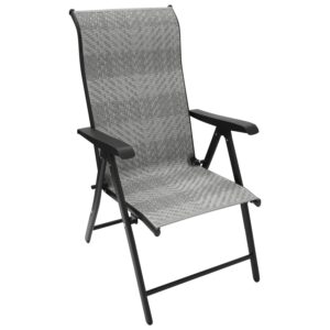 Klappsessel Polyrattan, 2-er Set