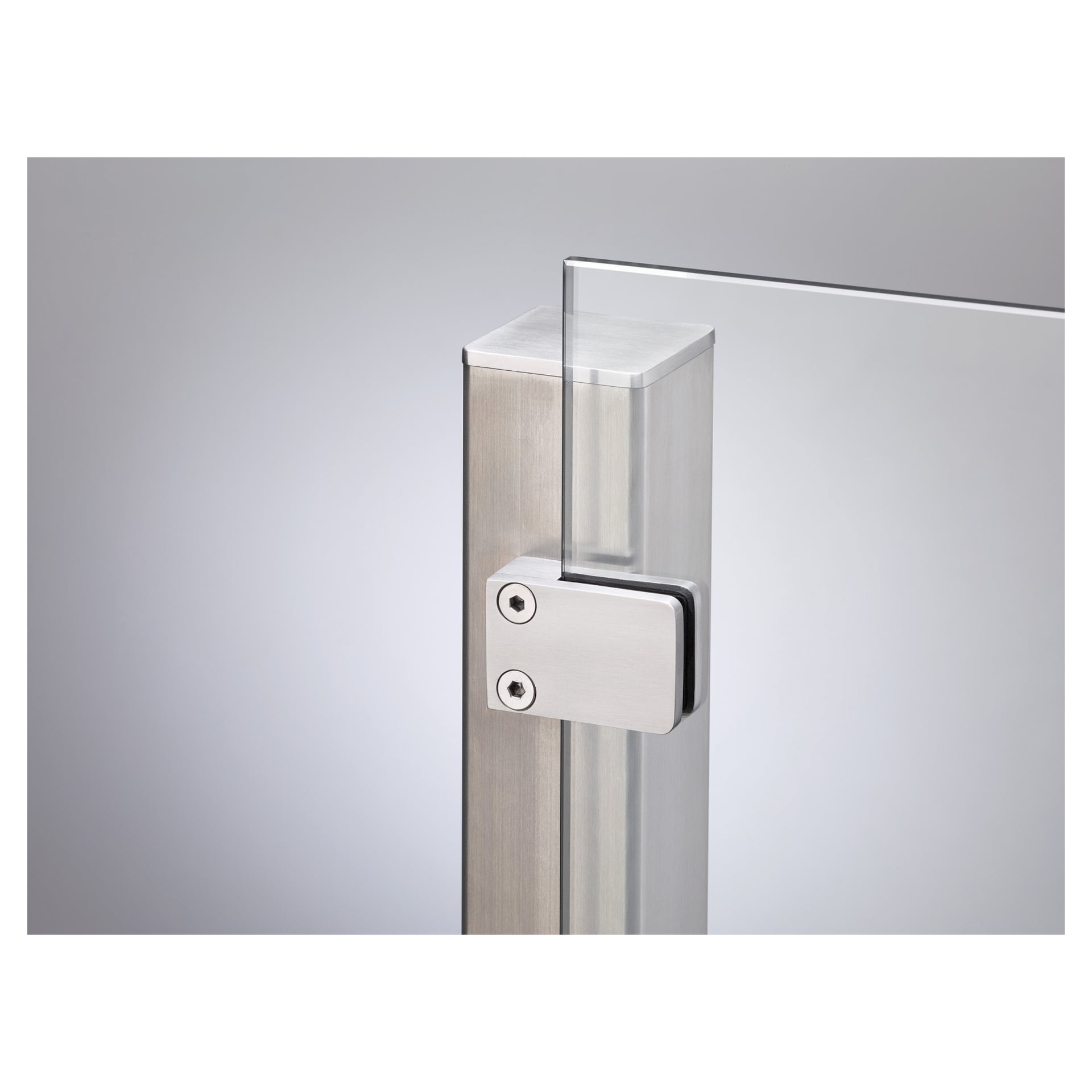 VETRO Anfangspfosten, Anfertigung zum Einbetonieren 1 VETRO Anfangspfosten, Anfertigung zum Einbetonieren