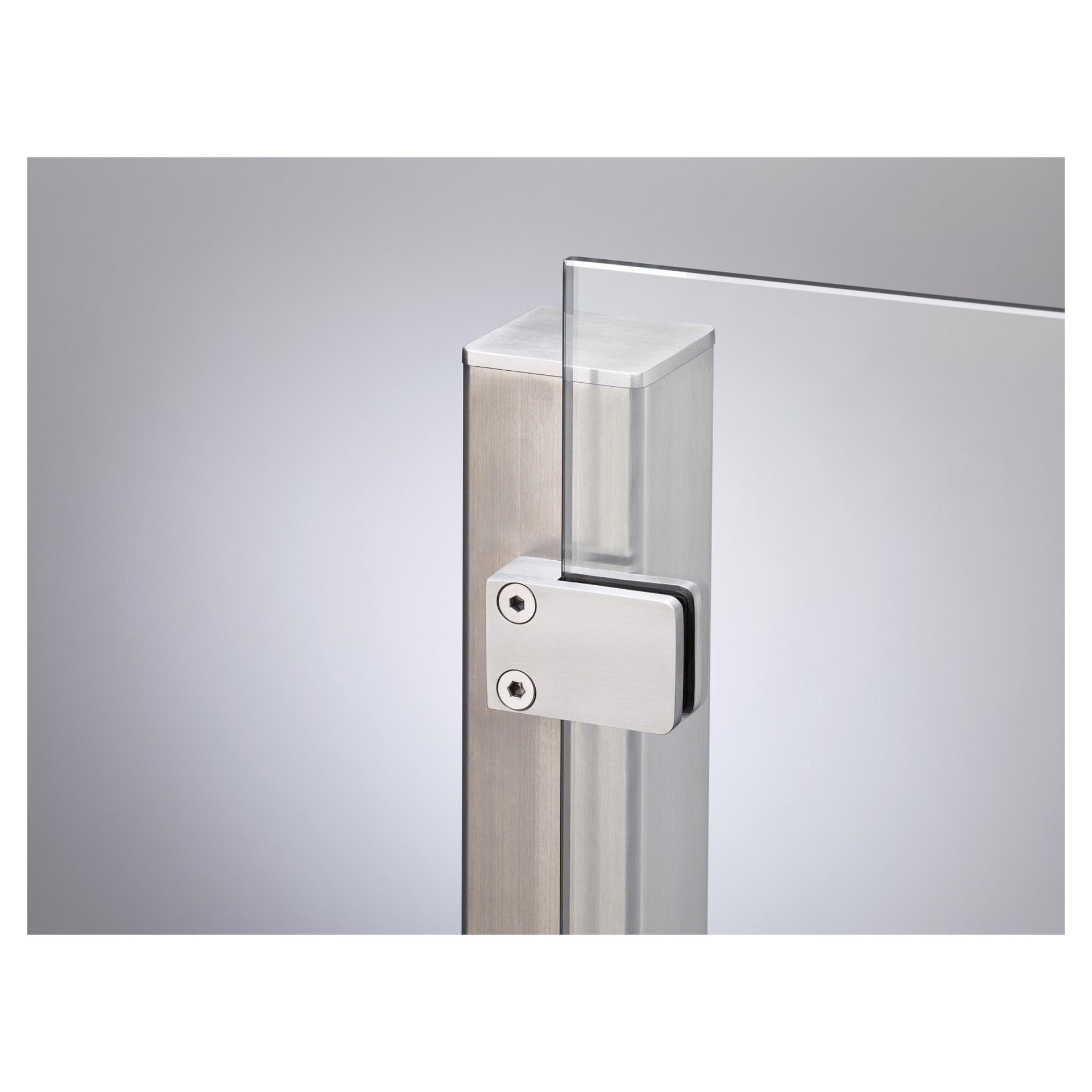 VETRO Anfangspfosten, Anfertigung zum Einbetonieren 1 VETRO Anfangspfosten, Anfertigung zum Einbetonieren