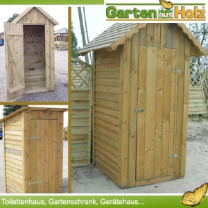 Toilettenhaus Spitzdach (ohne schwarze Dachpappe)