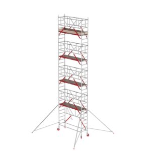 Altrex RS TOWER 41, Holzplattform 0,75m x 1,85m, Safe-Quick Arbeitshöhe 10.2m
