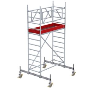 Euroline Gerüsttyp 9511 mit Fahrbalken verschiebbar (Typ 0,75 x 1,80 m) mit Arbeitshöhe bis 4,30 m