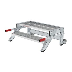 Das richtige Gewächshaus - problemlos und komfortabel 11 Günzburger Steigtechnik Arbeitspodest fahrbar, Stufenbreite 1000 mm, Stahl-Gitterrost 2 Stufen