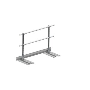 Das richtige Gewächshaus - problemlos und komfortabel 3 Günzburger Steigtechnik Ausstiegsgeländer seitlich Metalldach-Deckschale