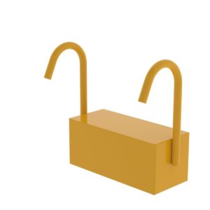 Günzburger Steigtechnik Ballastgewicht mit Einhängebügeln RAL 1021