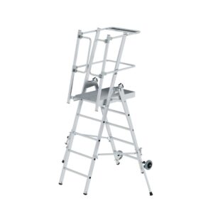 Günzburger Steigtechnik Plattformleiter FlexxStep 5 Sprossen
