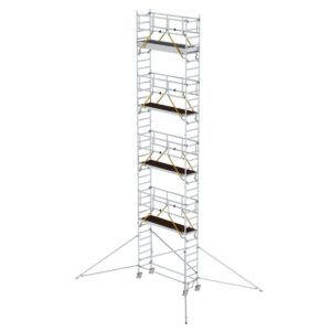 Günzburger Steigtechnik Rollgerüst SG 0,75 x 2,45 m mit Ausleger Plattformhöhe 9,51 m