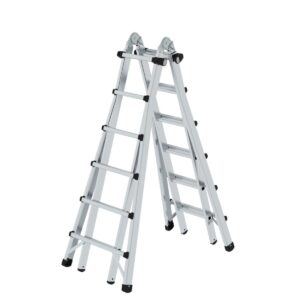 Günzburger Steigtechnik Teleskopleiter 4-teilig ohne Traverse 4x6 Sprossen