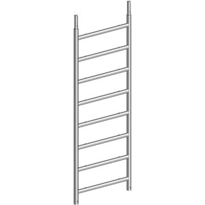 Layher Alu - Standleiter mit 8 Sprossen