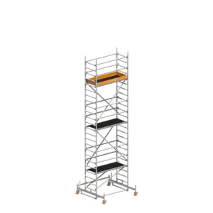 Layher UNI Leicht Fahrgerüst mit Sicherheitsaufbau P2 Gerüsthöhe 6.48 m