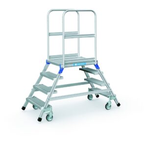 ZARGES Podesttreppe, beidseitig 4 Stufen