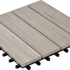 WPC-Fliese bicolor 30x30cm, 6er-Pack