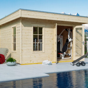 Gartenhaus Breda 1, 28mm 380 x 300cm