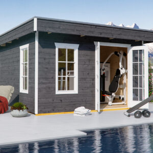 Gartenhaus Breda 1, 28mm 380 x 300cm