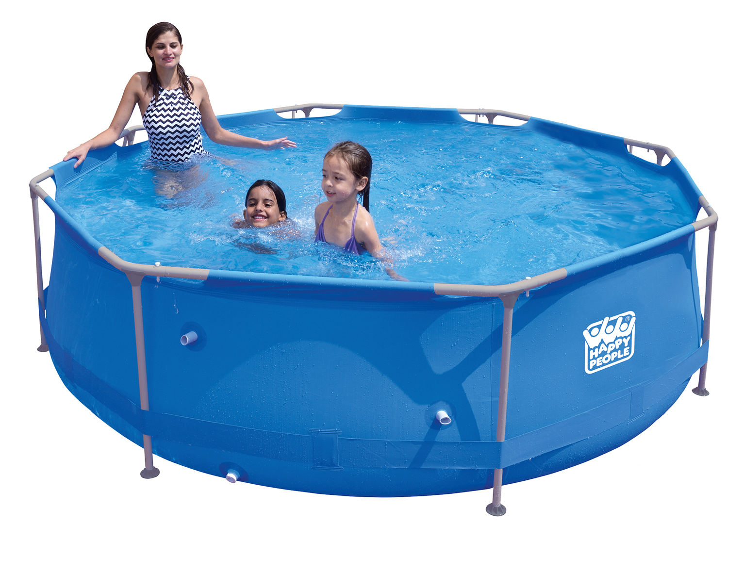 Stahlrahmenpool-Set mit Filterpumpe, blau