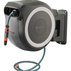 Wand-Schlauchbox RollUp M/L (weiß) 25 m