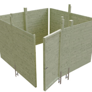 Abstellraum aus Profilschalung Imprägniert