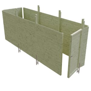 Abstellraum aus Profilschalung Imprägniert