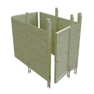 Abstellraum aus Profilschalung imprägniert