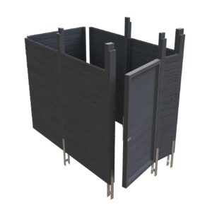 Abstellraum aus Profilschalung imprägniert