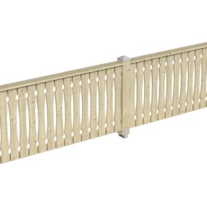 Brüstung Balkonschalung Fichte