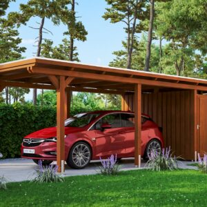 Carport Emsland m. Abstellraum