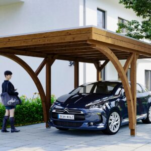Carport Friesland Set mit 2 Einfahrtsbögen