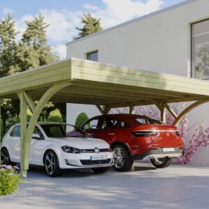 Carport Friesland Set mit 2 Einfahrtsbögen