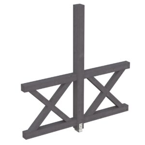 Seitenwand Andreaskreuz, freistehehend Fichte