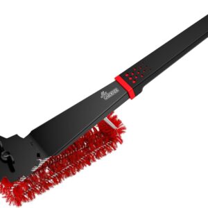 Grillreinigungsbürste Black-Line mit Rostschaber